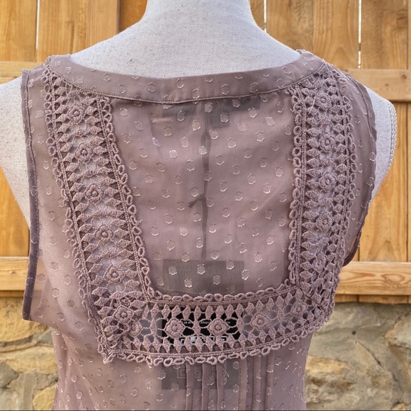 NWT Love Stitch Woman's geometric purple tops S - Picture 4 of 10